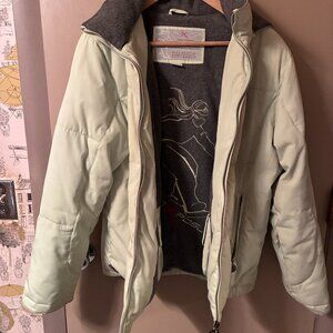 Zero Xposur Women's WINTER COAT With Removable Hood, Mint Green, Size M